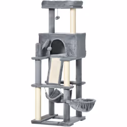 Descrizione: L'albero tiragraffi PawHut è il regalo perfetto per gatti adulti e gattini. Ha un design multilivello con una ca ...