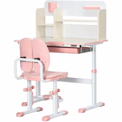 Descrizione: Il set con banchetto per bambini e sedia HOMCOM è la scelta ideale per fare i compiti e studiare. Solido e sicur ...