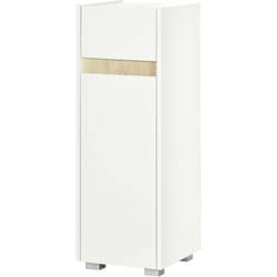 Mobile Bagno in Legno con Cassetto e Armadietto con Ripiano Regolabile - Kleankin