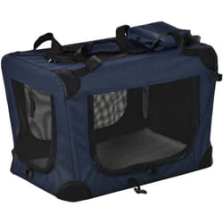 Pawhut - Borsa per Cani Taglia Mini e Piccola in Tessuto Oxford Metallo Blu Scuro