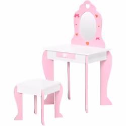 Descrizione: Il tavolo trucco per bambini ZONEKIZ è progettato per accompagnare le piccole principesse nel mondo della fantas ...