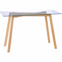 Descrizione: Il tavolo da pranzo HOMCOM sarà un'ottima scelta minimal per la tua casa. L'ampio piano del tavolo moderno offre ...