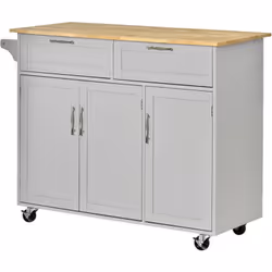 Descrizione: Hai bisogno di più spazio in cucina? Scegli questo carrello multiuso in legno e MDF firmato HOMCOM. Resistente e ...