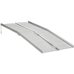 Homcom - rampa x sedia a rotelle in lega di alluminio antiscivolo 272KG 183x72x5cm