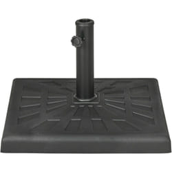 Outsunny - Basamento per Ombrellone da Giardino da 19 kg in Resina e Acciaio Nero