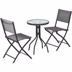Descrizione: Aggiungi della bellezza ai tuoi spazi esterni con questo set da giardino Outsunny da tre pezzi. Il set è compost ...