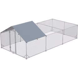 Descrizione: Questo pollaio per galline PawHut così ampio (18㎡) consente l'ingresso a molti polli. Il tetto superiore offre u ...
