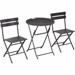 Descrizione: Semplice ma elegante, questo piccolo set da giardino Outsunny è composto da un tavolino e due sedie. Perfetto pe ...