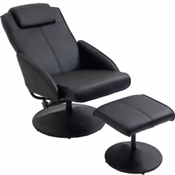 Descrizione: Concediti un momento di relax con questa comodissima poltrona HOMCOM! L'angolo di reclinazione fino a 145° e il ...