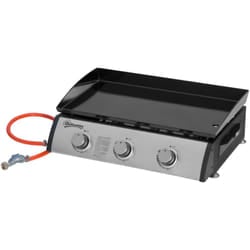 Outsunny - Piastra bbq a Gas da Tavolo Antiaderente con 3 Bruciatori da 3kW