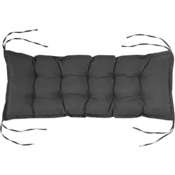 Cuscino per Divanetto da Giardino con Laccetti 100x40cm Grigio Scuro - Outsunny