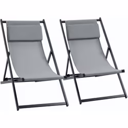 Descrizione: Goditi un po'di relax a casa o in spiaggia con questo fantastico set da 2 sdraio pieghevoli Outsunny! Grazie al ...