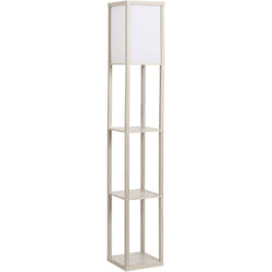 Homcom - Lampada Moderna Potenza 40W Attacco E27 3 Mensole Integrate 26x26x160cm