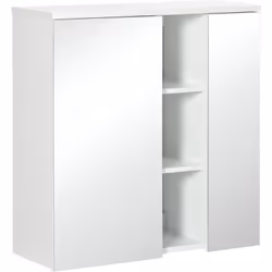 Descrizione: Riponi tutti i tuoi prodotti di bellezza quotidiani in questo armadietto bagno con specchi kleankin. Con 3 ripia ...