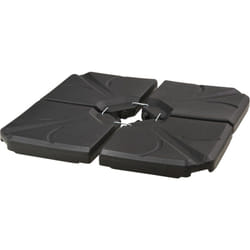 Outsunny - Base per Ombrellone 4 Pezzi stabile in hdpe Nero