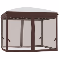 Descrizione: Il gazebo con zanzariera Outsunny ti offre una protezione totale dal sole e dagli insetti indesiderati, permette ...