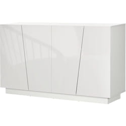Mobile Moderno a 5 Livelli in Truciolato Bianco con Base Rialzata - Homcom
