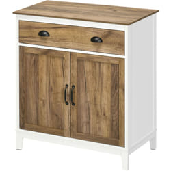 Mobile Moderno 78.5x39x89.4cm Bianco con Armadietto e Cassetto - Homcom