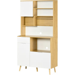 Homcom - Mobile Dispensa in Truciolato e Legno di Pino con Appendino