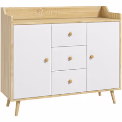 Descrizione: Questa credenza da soggiorno HOMCOM ti aiuterà a tenere tutti gli oggetti organizzati e in ordine. Tre cassetti, ...