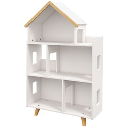 Scaffale in Legno di Pino e mdf per Bambini 3-6 Anni a 3 Livelli - Zonekiz