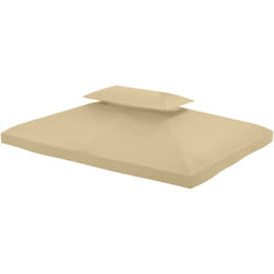 Outsunny - Copertura di Ricambio per Gazebo 4x3 m in Poliestere Anti uv Crema