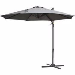 Descrizione: Questo ombrellone da giardino Outsunny è la scelta perfetta per donare ombra alle grandi giornate di sole. Si tr ...
