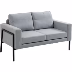 Descrizione: Rinnova il tuo soggiorno con il nostro divano 2 posti HOMCOM! Questo elemento di arredo elegante e confortevole  ...