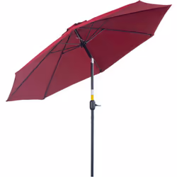Descrizione: Goditi l'estate all'ombra del nostro elegante ombrellone rotondo Outsunny. Realizzato con una robusta struttura  ...