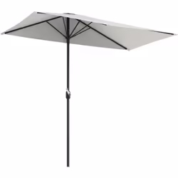 Descrizione: Hai un terrazzo di piccole dimensioni da proteggere dal sole? Questo ombrellone rettangolare Outsunny è la soluz ...