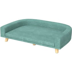 Divano per Cani di Taglia Grande con Gambe Rialzate Verde Chiaro - Pawhut