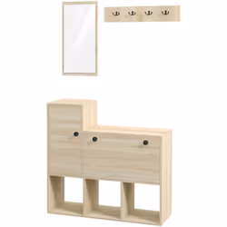Descrizione: Tieni tutto a portata di mano e rendi il tuo ingresso ben organizzato con questo set di mobili HOMCOM. Composto ...