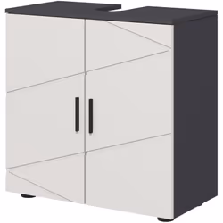 Descrizione: Non sai più dove mettere i tuoi prodotti da bagno? Niente paura, il mobile sottolavabo kleankin è l'arredo ideal ...