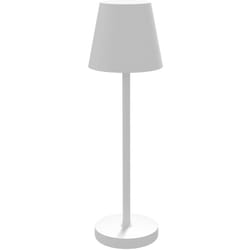 Homcom - Lampada da Scrivania da 3600mAh Bianca con Cavo di Ricarica