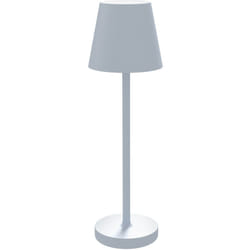 Homcom - Lampada da Scrivania da 3600mAh Grigia con Cavo di Ricarica