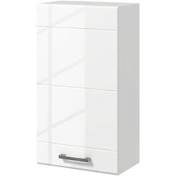 Kleankin - Mobiletto Bagno a 3 Ripiani con Ripiano Superiore Regolabile Bianco
