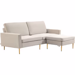Descrizione: Accomodati in salotto lasciandoti avvolgere dal comfort di questo divano 3 posti HOMCOM. Fornito con un poggiapi ...