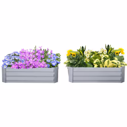 Descrizione: Questo set di letti per orto rialzato da giardino Outsunny può facilmente soddisfare il tuo pollice verde! Il lo ...