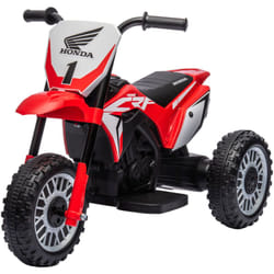 HOMCOM Moto per Bambini Elettrica Honda CRF450RL a 3 Ruote Età 18-36 Mesi Rosso