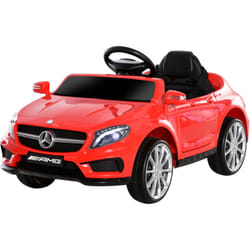Homcom - Auto Elettrica per Bambini Mercedes gla Telecomando, Fari e Musica Rosso
