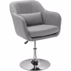Descrizione: Regala un tocco chic al tuo arredamento! La sedia girevole HOMCOM regolabile in altezza possiede un design moder ...