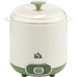 Homcom - Yogurtiera 20W da 1.5L in Plastica per 3-5 Persone Bianca