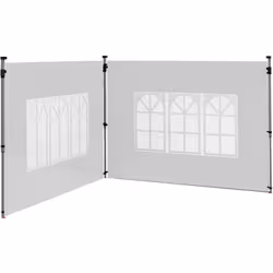 Descrizione: Progettati per adattarsi alla maggior parte dei gazebo 3x3 o gazebo 3x4, queste pareti per gazebo Outsunny offro ...