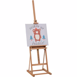 Descrizione: Pittura in modo confortevole con il cavalletto da disegno HOMCOM. Realizzato in solido legno di faggio e con una ...