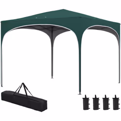 Descrizione: Outsunny ti offre una protezione facile e veloce dal sole con il nostro gazebo da giardino pieghevole e facile d ...