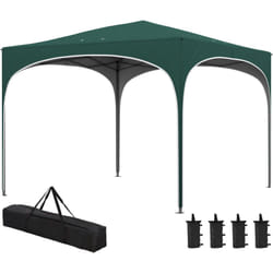 Outsunny Gazebo Pieghevole ad Altezza Regolabile con Borsa da Trasporto