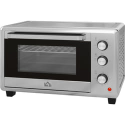 Homcom - Forno Elettrico con 3 Funzioni di Cottura Timer e Temperatura Regolabile