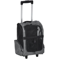 PawHut Trasportino Zaino 2 in 1 per Cani e Gatti con Tasche Laterali