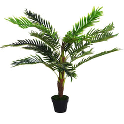 Outsunny - Pianta Finta Palma Cycas Alta 123cm con Vaso per Casa ed Esterni