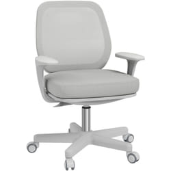 Vinsetto - Sedia Ergonomica e Traspirante con 5 Rotelle Grigia